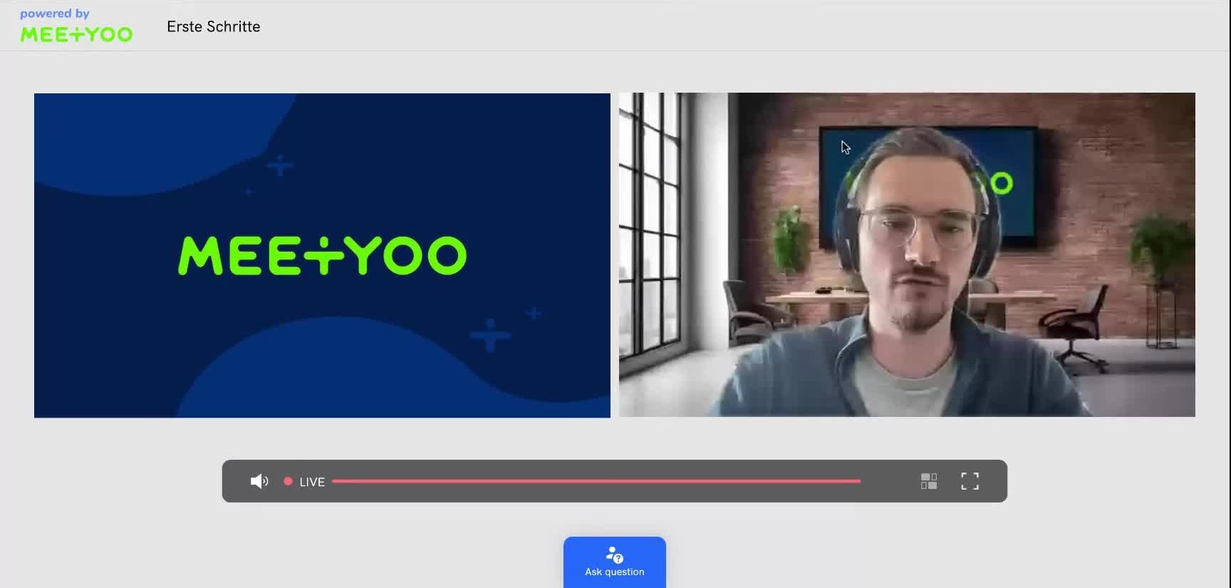 Vista en vivo para asistentes